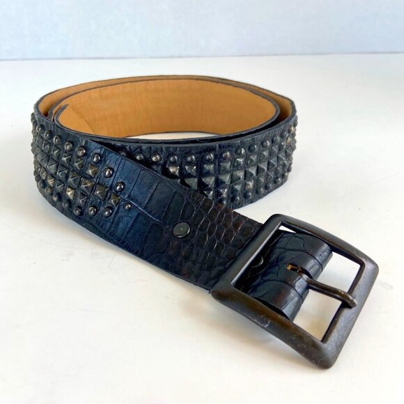 Calleen Cordero Handmade Leather Belt Sz 36